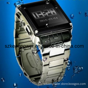 Stainless Steel Waterproof Watch Mobile Phone, Grade IP67, Watches Men